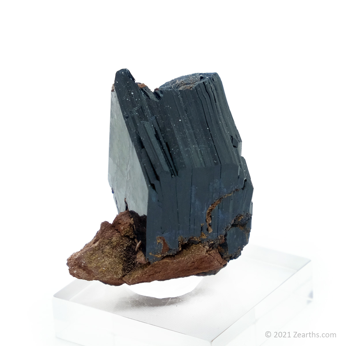 DSCF5364 Well-terminated Vivianite Crystal from Tomokoni Mine, Bolivia
