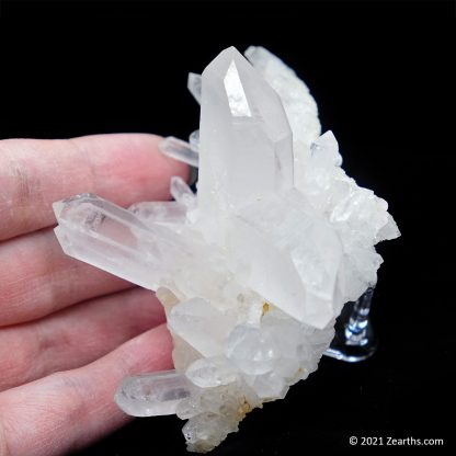 Quartz Japan-Law Twin on Matrix with White Phantoms from Itremo, Madagascar