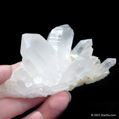 Quartz Japan-Law Twin on Matrix with White Phantoms from Itremo, Madagascar