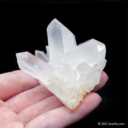 Quartz Japan-Law Twin on Matrix with White Phantoms from Itremo, Madagascar