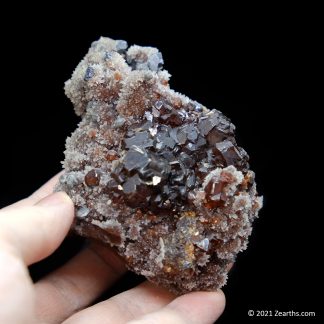 Sphalerite and Galena Crystals on Quartz from Shuikoushan Mine, Hunan, China