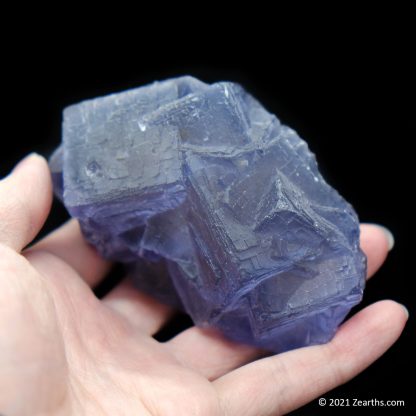 Blue Stepped Fluorite Cluster from Balochistan, Pakistan