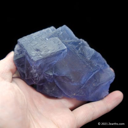 Blue Stepped Fluorite Cluster from Balochistan, Pakistan