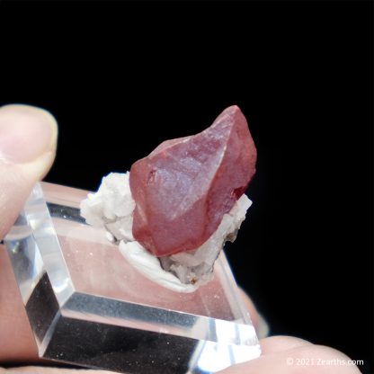Cinnabar Crystal Twin Flame on Dolomite from Chatian, Hunan, China