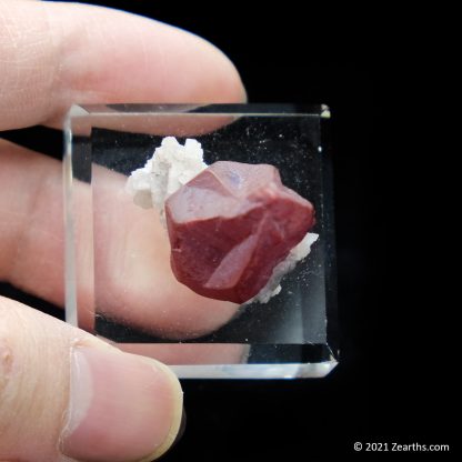 Cinnabar Crystal Twin Flame on Dolomite from Chatian, Hunan, China