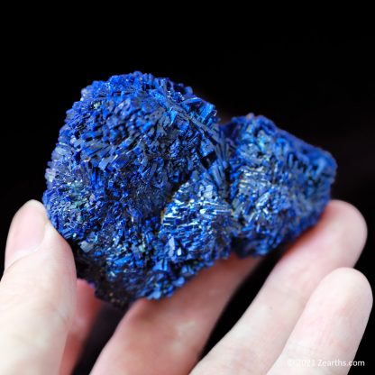 Azurite "Flower" Crystals from Shilu Mine, Yangchun Co., Guangdong, China