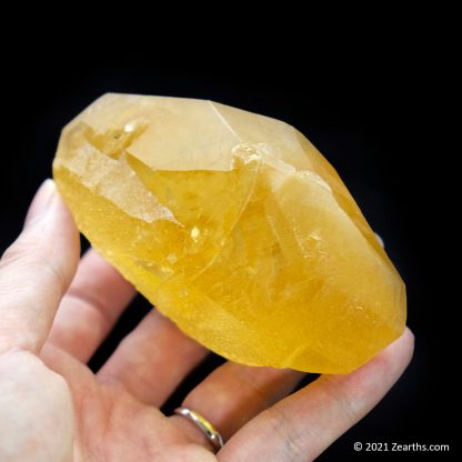 Bright Orange Calcite Twin Double-Terminated Crystal, Anhui, China