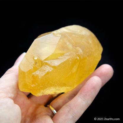 Bright Orange Calcite Twin Double-Terminated Crystal, Anhui, China