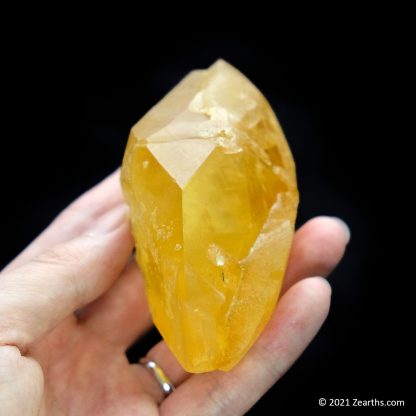 Bright Orange Calcite Twin Double-Terminated Crystal, Anhui, China