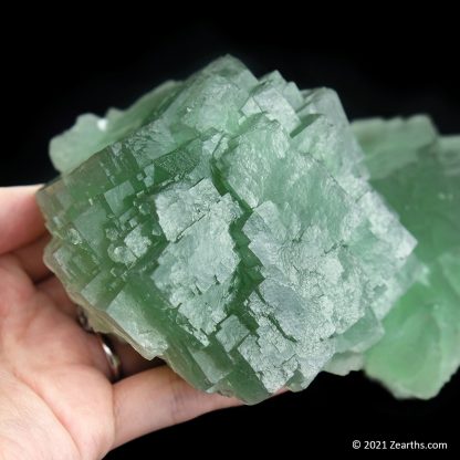Green Stepped Fluorite from Ruijin, Jiangxi, China