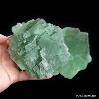 Green Stepped Fluorite from Ruijin, Jiangxi, China