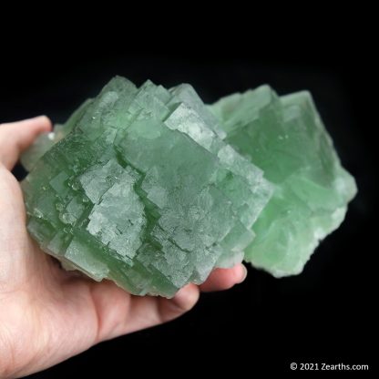 Green Stepped Fluorite from Ruijin, Jiangxi, China
