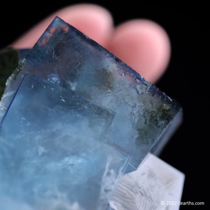 Water-Clear Blue Fluorite Cubes from Yaogangxian Mine, Hunan, China