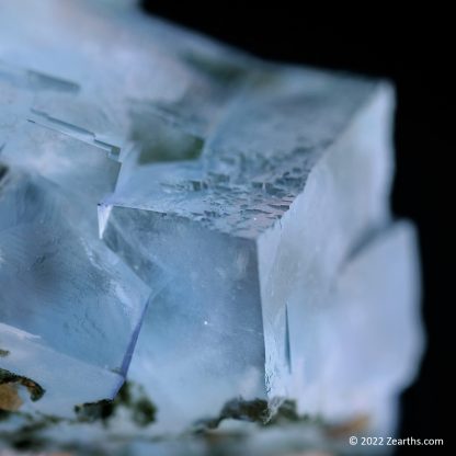 Water-Clear Blue Fluorite Cubes from Yaogangxian Mine, Hunan, China