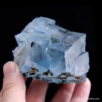 Water-Clear Blue Fluorite Cubes from Yaogangxian Mine, Hunan, China