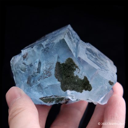 Water-Clear Blue Fluorite Cubes from Yaogangxian Mine, Hunan, China