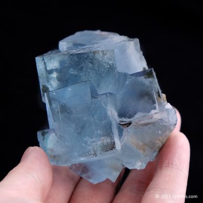 Water-Clear Blue Fluorite Cubes from Yaogangxian Mine, Hunan, China