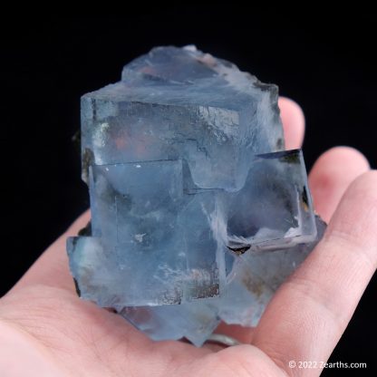 Water-Clear Blue Fluorite Cubes from Yaogangxian Mine, Hunan, China