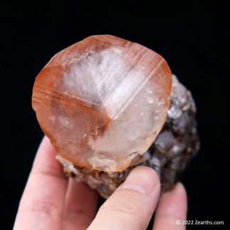 Large Red Calcite Crystal on Matrix from Daye Co., Hubei, China