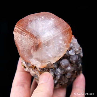 Large Red Calcite Crystal on Matrix from Daye Co., Hubei, China