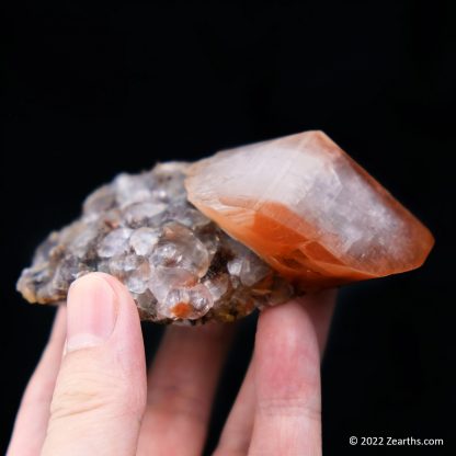 Large Red Calcite Crystal on Matrix from Daye Co., Hubei, China