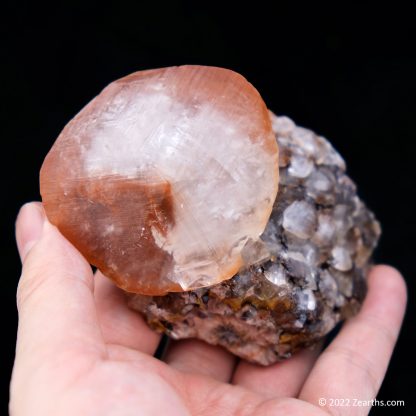 Large Red Calcite Crystal on Matrix from Daye Co., Hubei, China