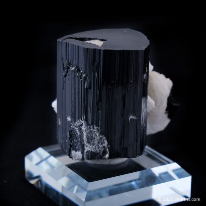 Huge Well-Terminated Black Tourmaline Schorl with Cleavelandite, Skardu, Pakistan