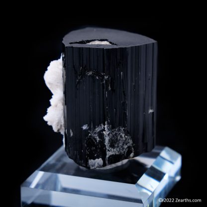 Huge Well-Terminated Black Tourmaline Schorl with Cleavelandite, Skardu, Pakistan