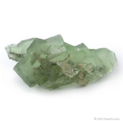 Huge Cluster of Cubic Green Fluorite Crystals from Xianghualing Mine, Hunan, China