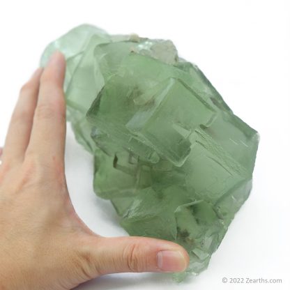 Huge Cluster of Cubic Green Fluorite Crystals from Xianghualing Mine, Hunan, China