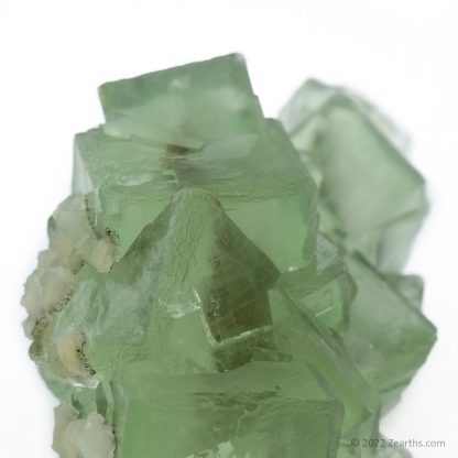 Huge Cluster of Cubic Green Fluorite Crystals from Xianghualing Mine, Hunan, China