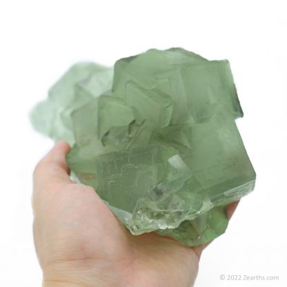 Huge Cluster of Cubic Green Fluorite Crystals from Xianghualing Mine, Hunan, China