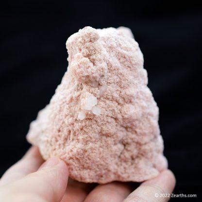 Classic Pink Rhodochrosite Rosettes with Quartz Crystals from Cavnic, Romania