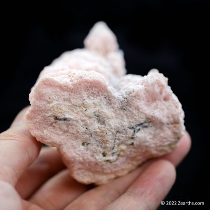 Classic Pink Rhodochrosite Rosettes with Quartz Crystals from Cavnic, Romania