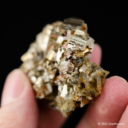 Pyrite Crystals on Needle Quartz from Borieva Mine, Madan, Bulgaria