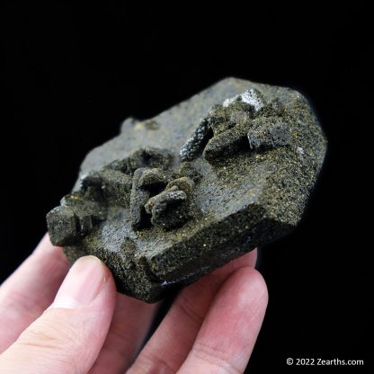 Large Epidote Crystal Floater with Magnetite from Ras Koh Mts., Balochistan, Pakistan