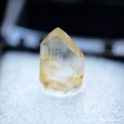 Well-Terminated Yellow Gem Euclase Crystal from Ouro Preto, Minas Gerais, Brazil