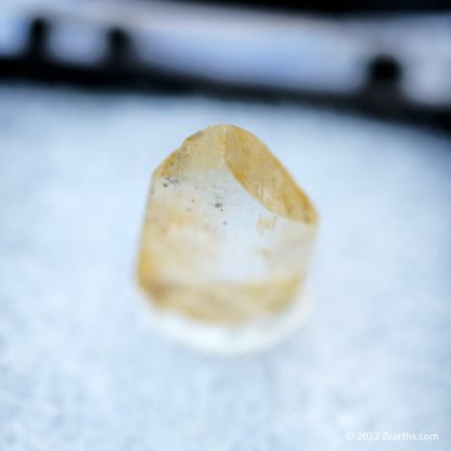 Well-Terminated Yellow Gem Euclase Crystal from Ouro Preto, Minas Gerais, Brazil