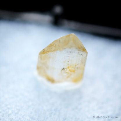 Well-Terminated Yellow Gem Euclase Crystal from Ouro Preto, Minas Gerais, Brazil