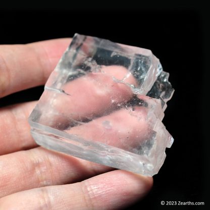 Transparent Halite Crystal from Soledar Salt Mines, Bakhmut, Ukraine