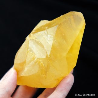 Extra Large Orange "Mango" Twinned Calcite Crystal, Xiangyang, Hubei, China