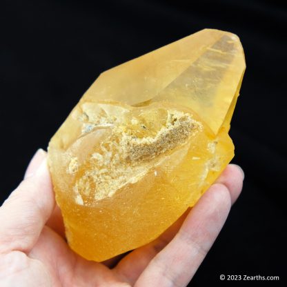Extra Large Orange "Mango" Twinned Calcite Crystal, Xiangyang, Hubei, China