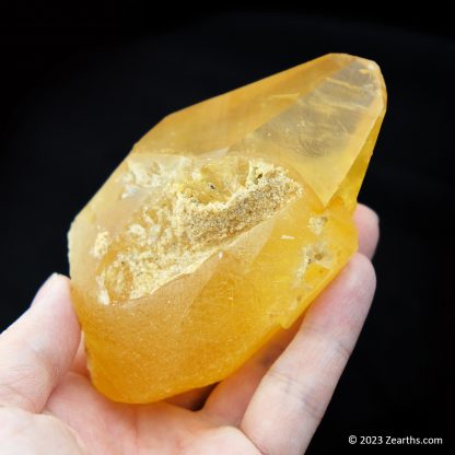 Extra Large Orange "Mango" Twinned Calcite Crystal, Xiangyang, Hubei, China