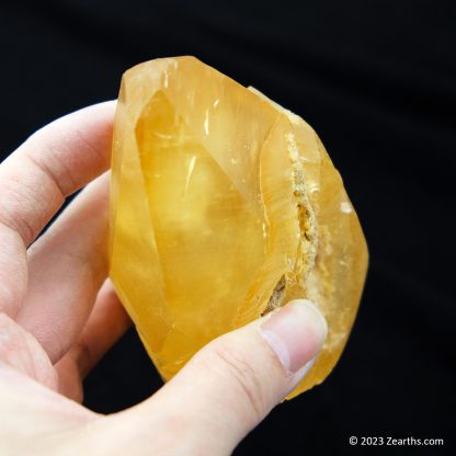 Extra Large Orange "Mango" Twinned Calcite Crystal, Xiangyang, Hubei, China