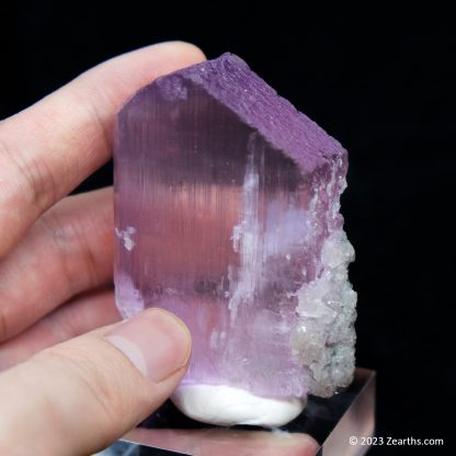 Well-Terminated Pink Spodumene Kunzite Crystal w/ Green Tourmaline Matrix, Dara-e-Pech, Afghanistan