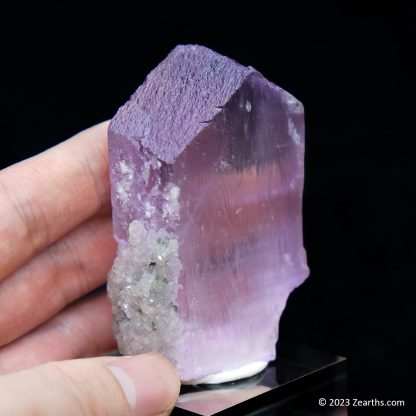 Well-Terminated Pink Spodumene Kunzite Crystal w/ Green Tourmaline Matrix, Dara-e-Pech, Afghanistan