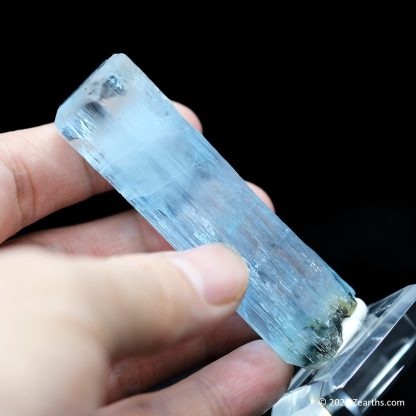 Lightly Etched Aquamarine Crystal from Shigar Valley, Skardu, Pakistan