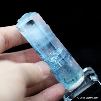 Lightly Etched Aquamarine Crystal from Shigar Valley, Skardu, Pakistan