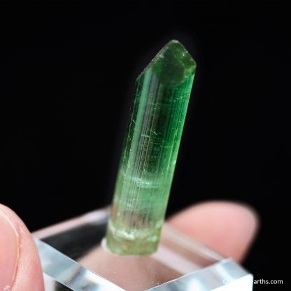 Well-Terminated Gem Green Tourmaline var. Elbaite Crystal from Paprok, Afghanistan